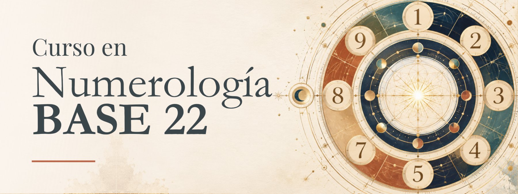 Banner de Curso en Numerología Base 22